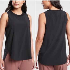 Athleta Black Zephyr Yoga Travel Fitness Top #530125 Size Small